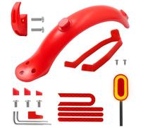 Rear Mudguard Light Kit for Xiaomi M365 and M365 Pro Electric Scooters, ABS Construction with 180x60x30mm Dimensions, Black or White