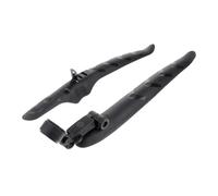 Rear Mudguard Road Bike, 46x4x3cm Plastic Splash Guard Black | PVC Build, Streamlined Design, Reflective Stickers, Helps Commuters Stay Dry on Muddy Trails with Less Road Spray