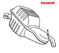 Rear Muffler BOSAL 235151 For VOLVO