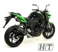 Rear muffler Race-Tech Aluminum Dark, carbon end cap Arrow with ABE
