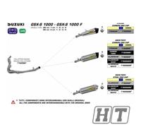 Rear muffler Race-Tech carbon, carbon end cap Arrow with ABE