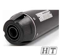 Rear muffler Rebel stainless steel dark, carbon end cap Arrow with ABE