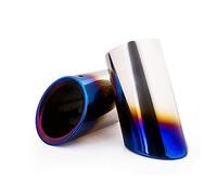 Rear Muffler Tip Tail 2Pcs Tail Throat Exhaust Pipe Tail Pipe Car Exhaust Pipe Cover Muffler Tip For A1 For A3 For A4L For A5 For A6L For Q3 For Q5(Blue)
