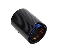 Rear Muffler Tip Tail Throat Real Carbon Fiber Exhaust Tip For BMW Pipe For M2 F87 For M3 F80 For M4 F82 F83 For M5 F10 For M6 F12 F13 X5M X6M(Blue,In 66mm Out 93mm)
