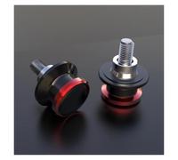 Rear Paddock Stand Bobbins For GROM 125 | Motorcycle Cotton Reels CNC Aluminum Hex Socket Bolt Fixing(Red)