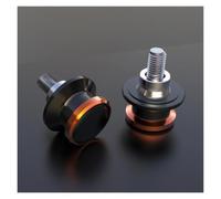Rear Paddock Stand Bobbins For GROM 125 | Motorcycle Cotton Reels CNC Aluminum Hex Socket Bolt Fixing(Orange)
