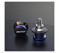 Rear Paddock Stand Bobbins For Ninja 500 KRT Edition | Motorcycle Cotton Reels For 2024 2025 CNC Aluminum Hex Socket Bolt Fixing(Blue)