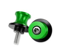 Rear Paddock Stand Bobbins For Zontes G1-125 ZT125 Z2 | Motorcycle Cotton Reels CNC Aluminum Hex Socket Bolt Fixing(Green)