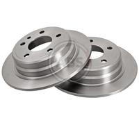 Rear Pair of 2x Brake Discs for BMW 5 Series E28, 6 E24 A.B.S. 15742