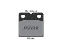 TEXTAR 2061005 Brake Pad Set, disc parking brake