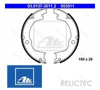 BRAKE SHOE SET PARKING BRAKE 03.0137-3011.2 FOR CHEVROLET CAPTIVA/SPORT/Van 3.0L