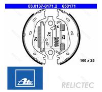 Set Brake Shoes Of Parking Brake 650171 03.0137-0171