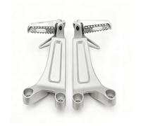 Rear Passenger Foot pegs Bracket, Aluminum Motorcycle Pegs Footrest Assembly Compatible with Honda CBR600RR 2003-2004(Sliver)