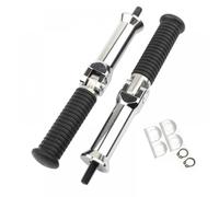 Rear Passenger Foot Pegs Pedal Footrest Bracket Compatible With Breakout Fat Street Bob Sport Deluxe 2018 2024(Chrome)