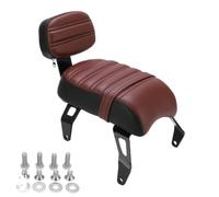 Rear Passenger Seat With Backrest Kit Compatible With Indian Scout Bobber 2018 2019 2020 2021(Brown)
