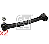 Rear Plastic Stabiliser Rod Strut FEBI x2 pcs Fits MERCEDES 190 A124 1243200289