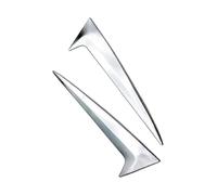 Rear Quarter-Window Pillar Trim with High-Gloss Styling | Two-Piece Coordinated Configuration, Slender ABS Trim Shapes, Exterior Accents Formed for Opposite Vehicle Sides