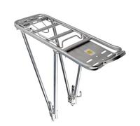 Rear rack 24" to 28" silver aluminum 25kg (spring clamp)