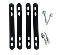 Rear rack basket adapter compatible with electric bikes, mountain bikes, scooters, and folding bikes, featuring a robust steel build to provide secure bicycle basket mounting (black)