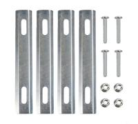 Rear rack basket adapter compatible with electric bikes, mountain bikes, scooters, and folding bikes, featuring a robust steel build to provide secure bicycle basket mounting (silver)