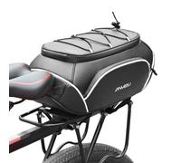 Rear Rack Bike Bag - 1 Unit 10L Adjustable Compartment Reflective | Large Capacity for Road Mountain Electric Scooter Professional High Strength Sturdy Gear Element Section Division Piece