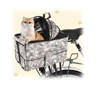 Rear Rack Dog Bike Basket, Duty Pet Carrier, Quick Mount, Fits E-Bikes & City Bikes