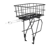 Rear Rack For Cycle Aluminum Adjustable Cargo Rack Lightweight With Basket for Cycling Camping Touring
