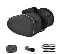 Rear Rack Trunk Newest Motorcycle Waterproof Racing Race Moto Helmet Travel Bags Suitcase Saddlebags + One Pair of Rain Cover+Plastics(Oxford)