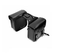 Rear Rack Trunk Retro Bike Motorcycle Saddle Bags Pouch Storage Case Side Luggage for Tank Suitcase Waterproof PU Leather Motorbike Parts Motor Pannier Bag(2 PPieces Black)