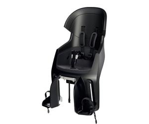 Rear Reclinable Bicycle Child Seat Luggage Carrier and For Frame Bobike EXCLUSIVE EVOLVE MAXI double-wall safety, 5-point harness and adjustable headrest, for children up to 22 kg