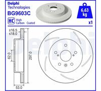 DELPHI BG5217C Brake disc