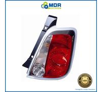 Rear Right White Red Headlight - DX - for Fiat 500 07>15