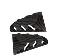 Rear Roof Spoiler Fit For Mitsubishi Lancer EX X EVO 2008-2018 2PCS Rear Window Side Vent Shutter Louver Cover Trim Car Accessoriesa Car Rear Spoilers(Carbon Look)