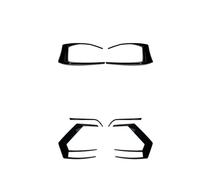 Rear Roof Spoiler Fog Light Cover Strip Tail Lamp Frame Spoiler & Rear Bumper Air Vent Trim Side For VW For Golf 7 For GTI R For GTD MK7 R400 2013-2016 Car Spoiler(1Set)