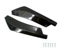 Rear Roof Spoiler Wing Universal Car Front Rear Bumper Strip Lip Spoiler Diffuser Splitter Scratch Protector Carbon Fiber Winglets Side Skirt Extension(Black)