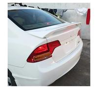 Rear Roof Spoilers For Civic 2006 2007 2008 2009 2010 2011 4DR Sedan With LED Light Rear Trunk Wing Spoiler Rear Trunk Wing(WHITE)