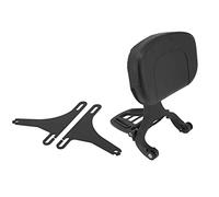 Rear Seat Cowl Motorcycle Adjustable Fixed Mount&Driver Backrest For Harley Softail FLSTC Heritage Sportster XL Touring Street Glide(B)