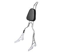 Rear Seat Cowl Motorcycle Detachable Rear Passenger Backrest Luggage Rack Sissy Bar Pad For Harley Sportster XL 1200 883 2004-2018 2019 2020(Chrome)