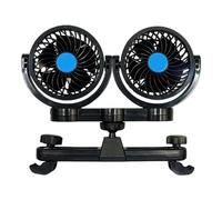 Rear Seat Fan,Ventilated Car Seat Fan - Plug-And-Play Adjustable Double-Vent Cooling System For Trucks, Camping & Pets