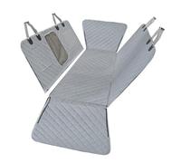 Rear Seat Hammock Cover for Dogs, Oxford Fabric Vehicle Protector with Mesh Window, Storage Pocket and Side Panels Dog Rear Seat Hammock Back Cover Mesh Window Side Flaps Oxford Fabric Storage Pocket