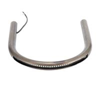 Rear Seat Loop, Motorcycle Tail Hoop Frame For Cafe Racer Style Flat Pipe Tube Fit for Honda with Brake Turn Signal Light (175mm/6.9in)