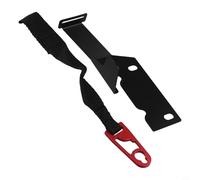 Rear Seat Release Strap Kit for / / (2009-2022) - Aluminum Buckle, Nylon Strap & Steel Components, Red/Silver, OEM 2810547(RED)