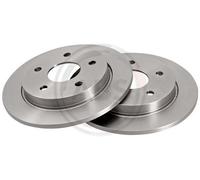 Rear Set 2x Brake Discs A.B.S. 15802 for Ford Granada/Scorpio (91-95)