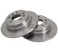 Rear Set 2x Brake Discs A.B.S. 15872 for BMW 7 (E32) (86-94)