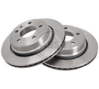 Rear Set 2x Brake Discs A.B.S. 15873 for BMW 7 (E32) (87-94)
