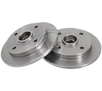 Rear Set 2x Brake Discs A.B.S. 15975 for MERCURY/Mazda Capri/323 (87-94)