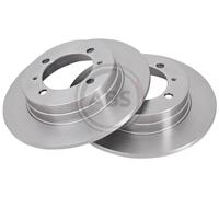 Rear Set 2x Brake Discs A.B.S. 15987 for Mitsubishi Lancer/Galant/Colt (88-94)
