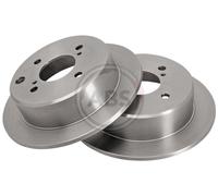 Rear Set 2x Brake Discs A.B.S. 16023 for Nissan 200SX 1.8, 1.8 Turbo (88-94)