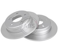 Rear Set 2x Brake Discs A.B.S. 16180 for Mercedes C- (W202) (93-00)