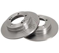 Rear Set 2x Brake Discs A.B.S. 16207 for Mitsubishi/PLYMOUTH Eclipse/Laser (89-9